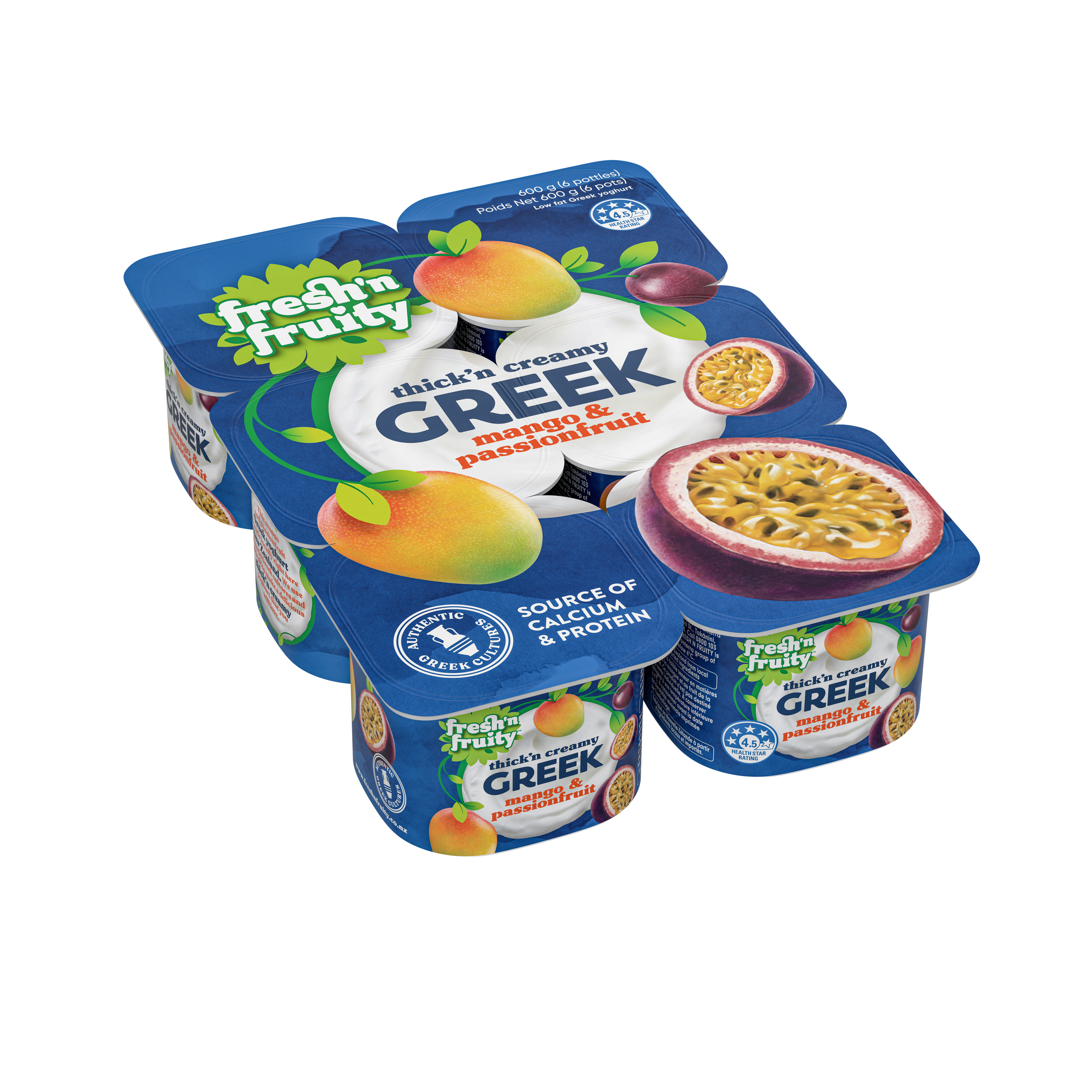 Fresh'n Fruity™ Greek Mango Passionfruit 6 pack